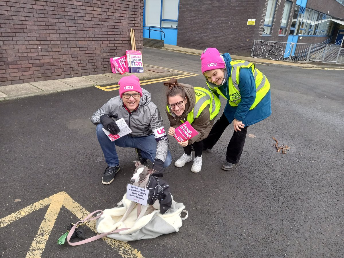 pkandelic's tweet image. On the picket line with our tiniest comrade. #ucuRISING @UCUNUbranch @UCUNorthern