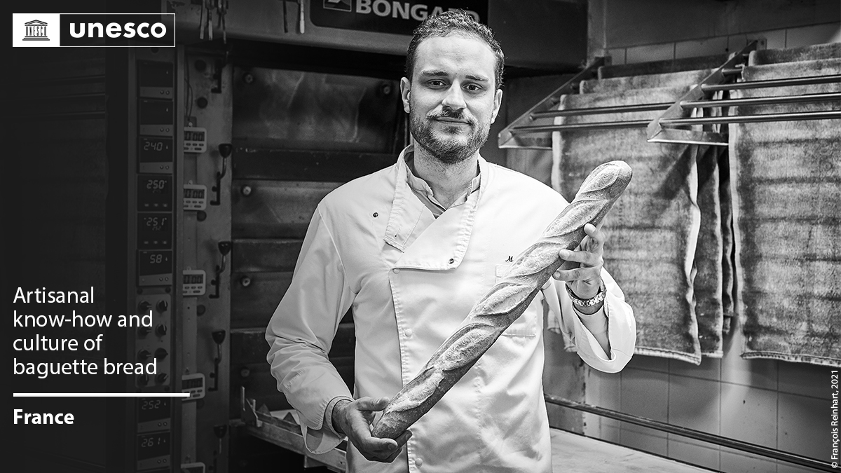 🔴 BREAKING

New inscription on the #IntangibleHeritage List: Artisanal know-how and culture of baguette bread.

Bravo #France 🇫🇷!

ℹ️ on.unesco.org/ICH2022 #LivingHeritage
