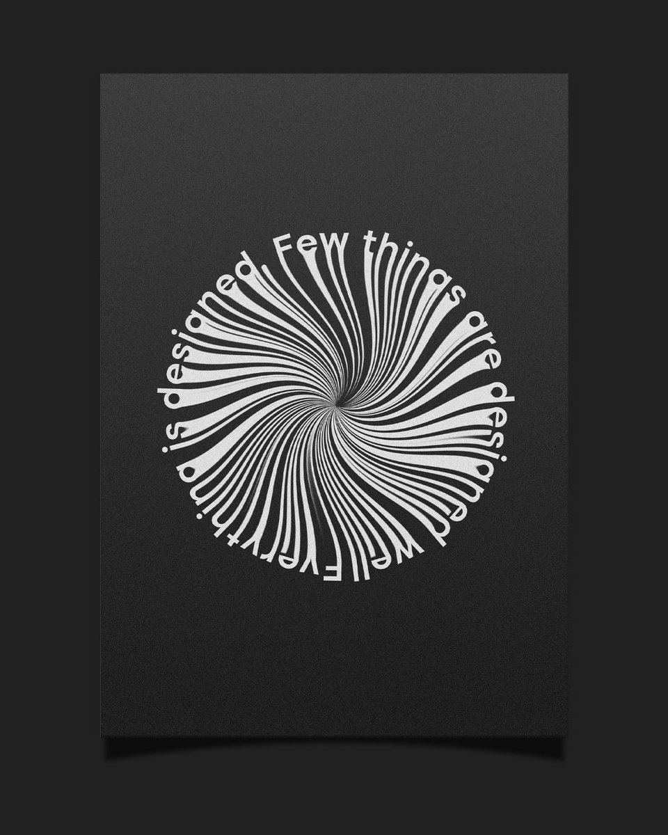 studioarunisha's tweet image. Design Mantra!
Everything is designed. Few things are designed well. — Brian Reed 

 #studioarunisha #visualdesignstudio
#designmnatra #posterdesign #poster #graphicdesign #design #art #posterart #illustration #graphicdesigner #photoshop #posters #typography #digitalart