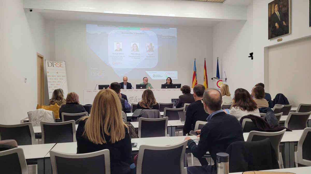 Empieza la jornada <a href="/AsocDIRSE/">DIRSE</a> en <a href="/camara_valencia/">Cámara Valencia</a> sobre Alianzas Responsables para la Innovación y el #ImpactoSocial

Desde el consenso y la colaboración se llega mejor y se llega más lejos....

#DIRSEcvalenciana