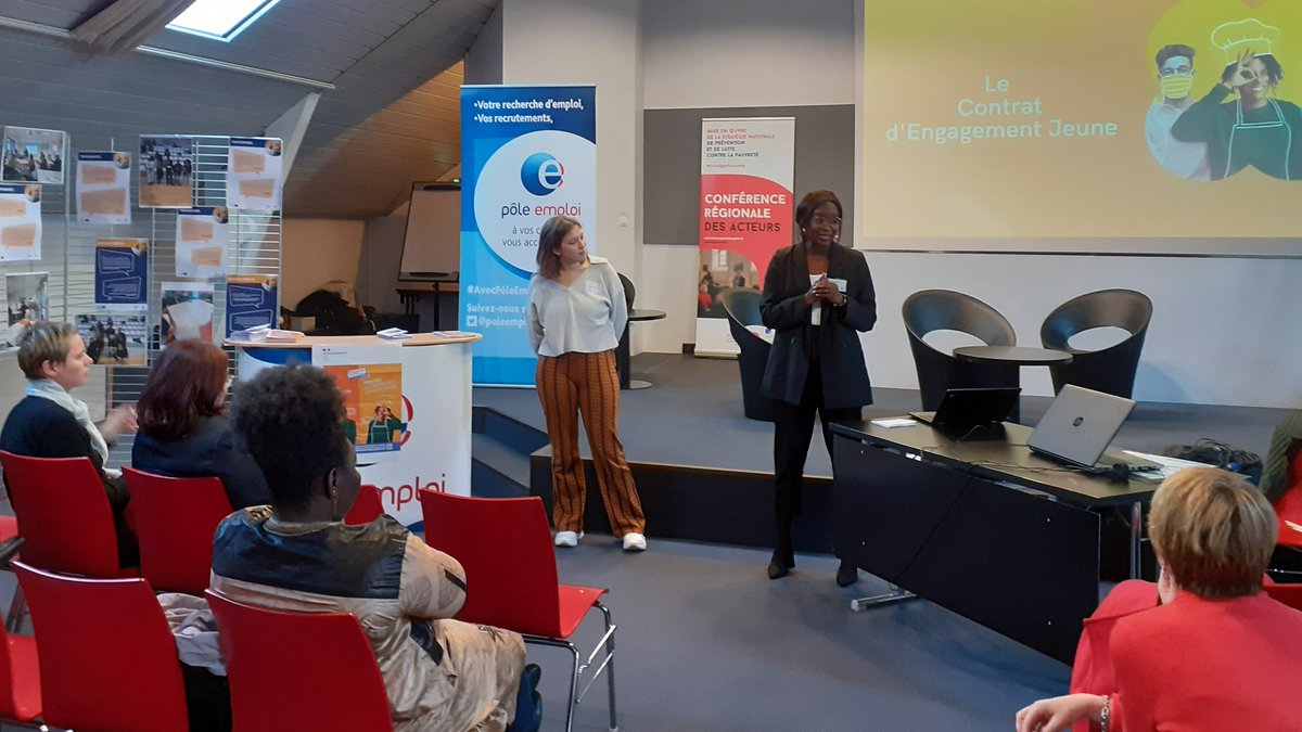 |📢5ème Conférence régionale des acteurs de la stratégie de prévention et de lutte contre la pauvreté|
🔎Participation sur l’atelier #insertion, pour présenter les leviers d’actions mobilisés sur le #CEJ. 
➡️Témoignage d'une jeune bénéficiant de ce dispositif.