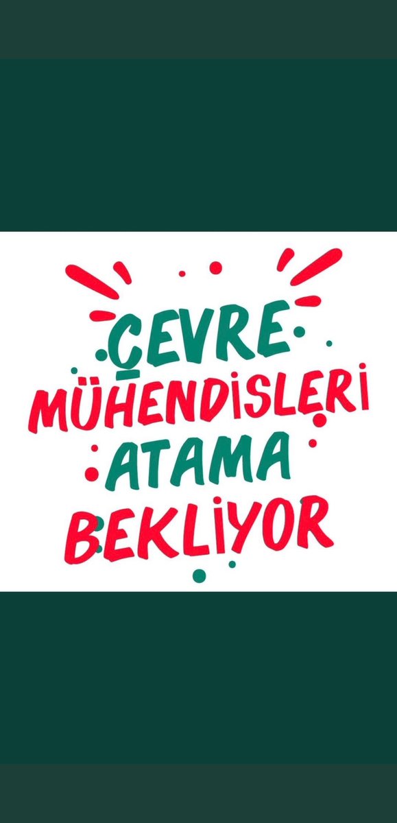 cevrecevre2020's tweet photo. @csbgovtr #kamuya1000çevremühendisi https://t.co/8OY1MMtB2c