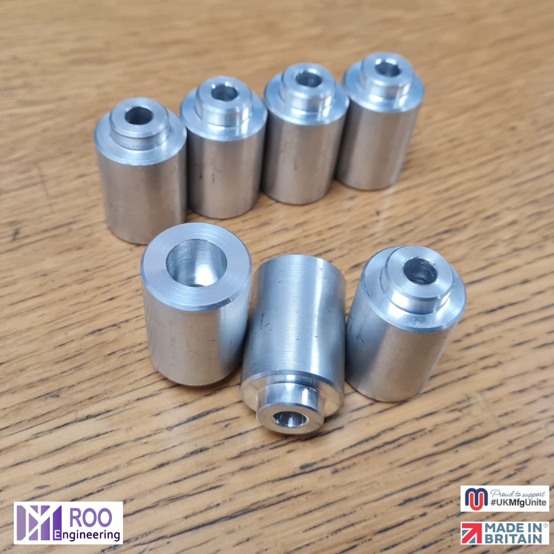 Here is a small batch of #aluminium parts from our #cnclathe today 👌🏼😁

<a href="/MadeinBritainGB/">Made in Britain</a> 
<a href="/ukmfgunited/">UK Manufacturing United</a> 

#ukengineering #ukmanufacturing #valueadded #onestopshop #lathe #rooengineering