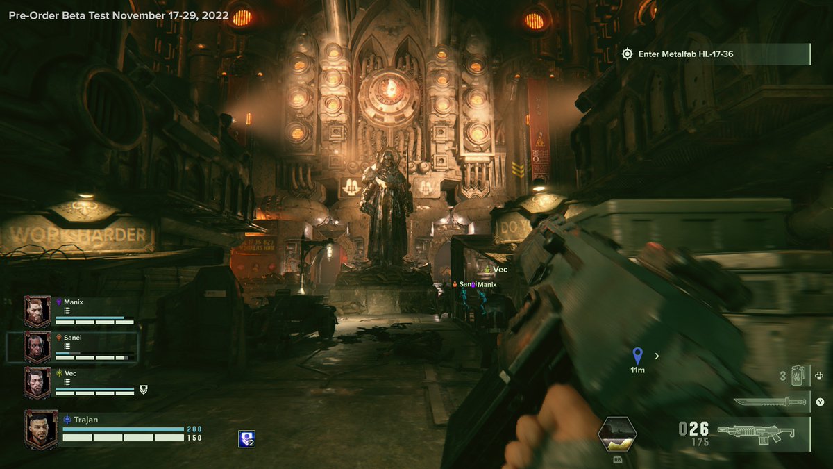 Pyfonz's tweet image. so today is @Darktide40K day!!! cannot wait to play it with @loadofgeek #Darktide40K #gaming #warhammer40k #pcgaming