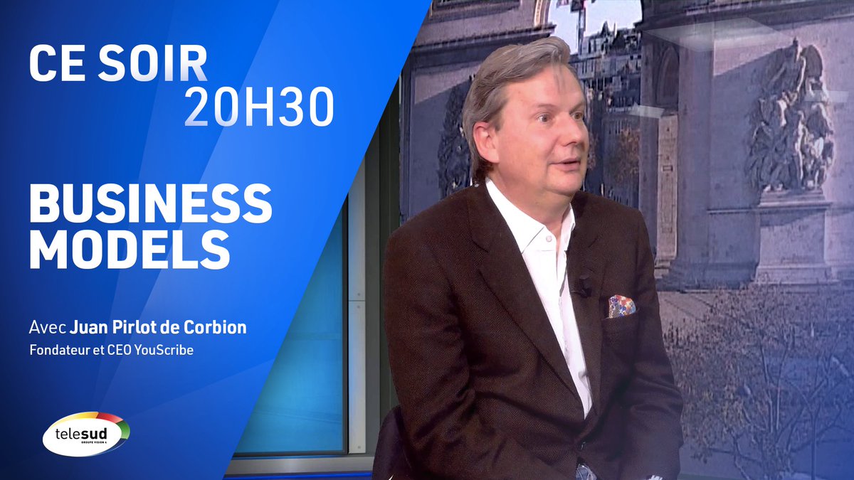Découvrez comment YouScribe écrit un nouveau chapitre en Afrique. Avec Juan Pirlot de Corbion, Fondateur et CEO <a href="/YouScribe_YS/">YouScribe</a> .

Présenté par <a href="/thomasblard/">thomas blard</a> 
📺Ce soir à 20h30, Business Models⎮En direct sur telesud.com