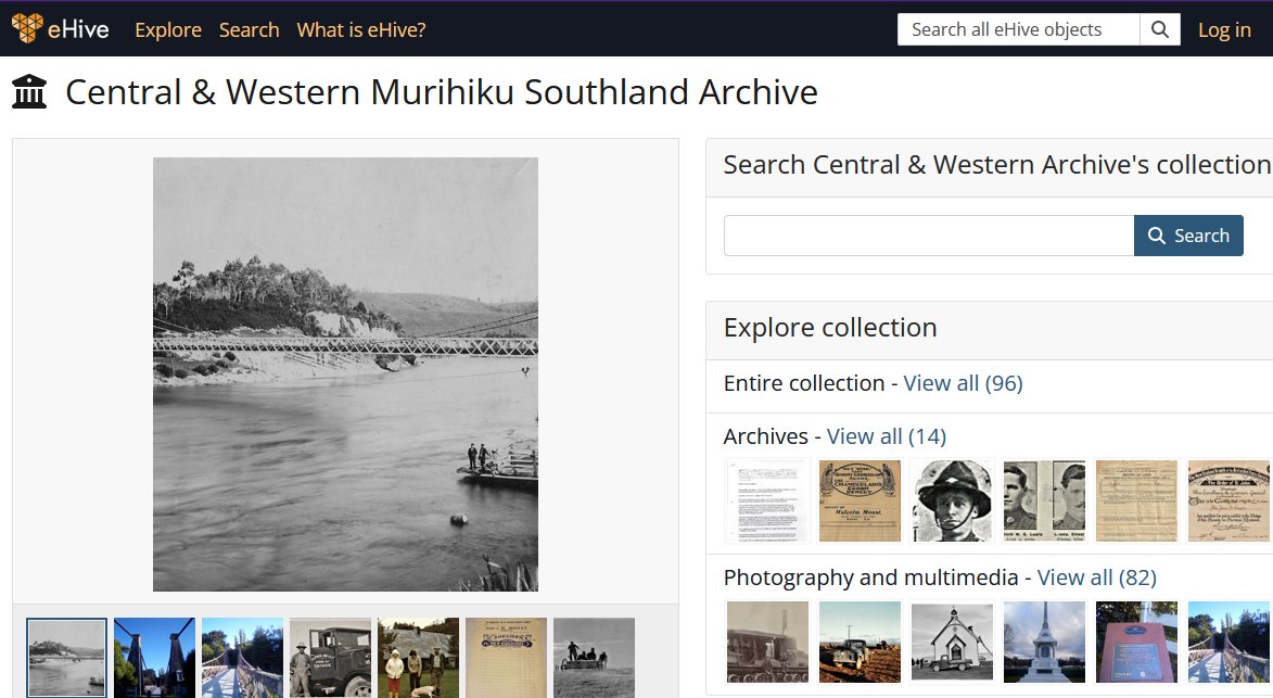 The word for Day 30 in English then Māori of #Museum30 #WhyMuseum30 #HeAhaWhareTaonga30 

Museum30 is a great way to showcase collections online. See more local history from our district communities in the Central &amp; Western Murihiku Southland Archive here: ehive.com/collections/20…