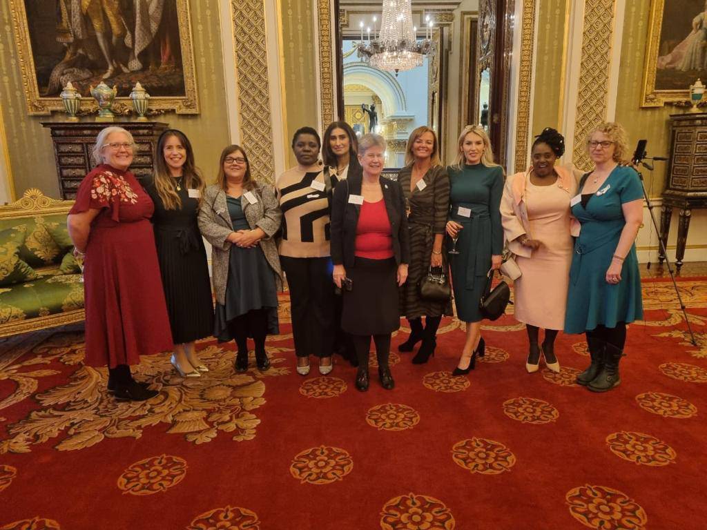 Bawso's tweet photo. Our CEO was very proud to be invited to Buckingham Palace by the Queen Consort to mark the UN day of Elimination of Violence against women and girls with partners and colleaugues working in the domestic violence sector across Wales.
A very proud and poignant day for all.
#Bawso https://t.co/Ize6WKYod1