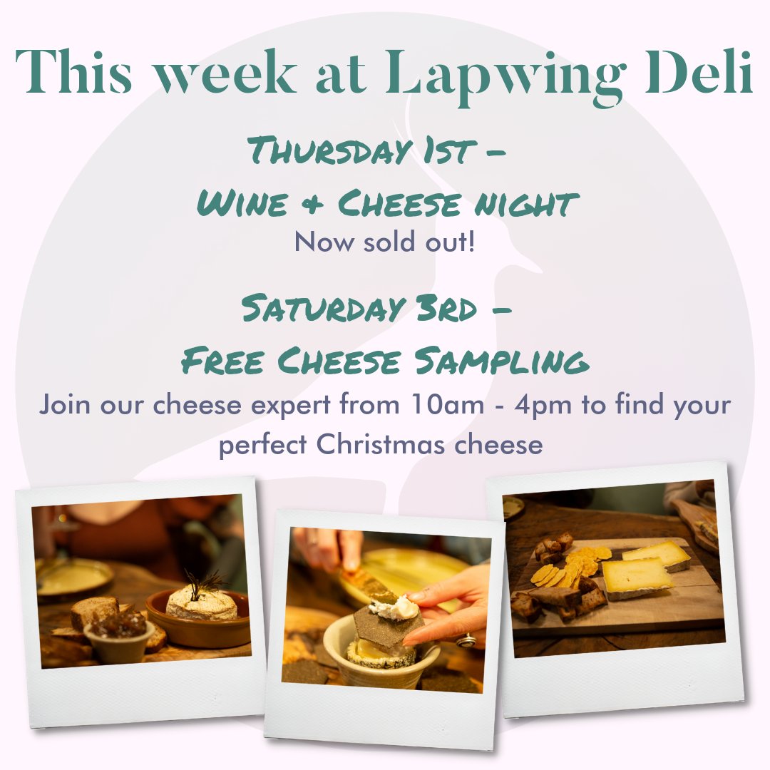 Lapwing Deli Didsbury (@lapwingdeli) on Twitter photo Busy week at the deli! Join us this Saturday for free cheese sampling and gin tastings with <a href="/DidsburyGin/">Didsbury Gin</a> Busy week at the deli! Join us this Saturday for free cheese sampling and gin tastings with <a href="/DidsburyGin/">Didsbury Gin</a>