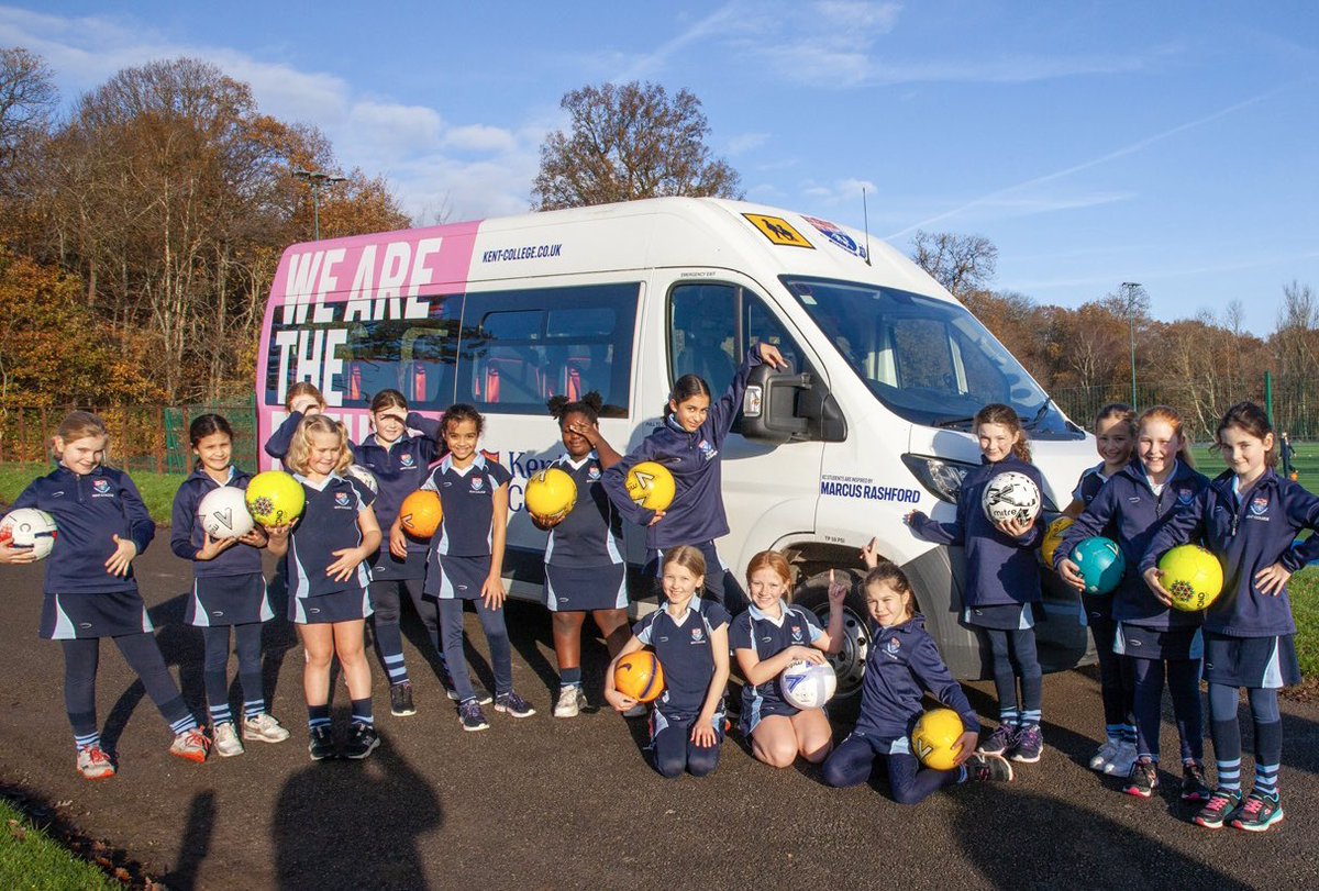 KentCollegePemb's tweet photo. KC minibuses are named after individuals our pupils find inspiring. Not difficult to see why Marcus Rashford one of these! Especially today as Prep pupils had a football coaching session as part of a #WorldCup2022 tournament running across the Prep School. #MarcusRashford https://t.co/PSv2rMZiHx