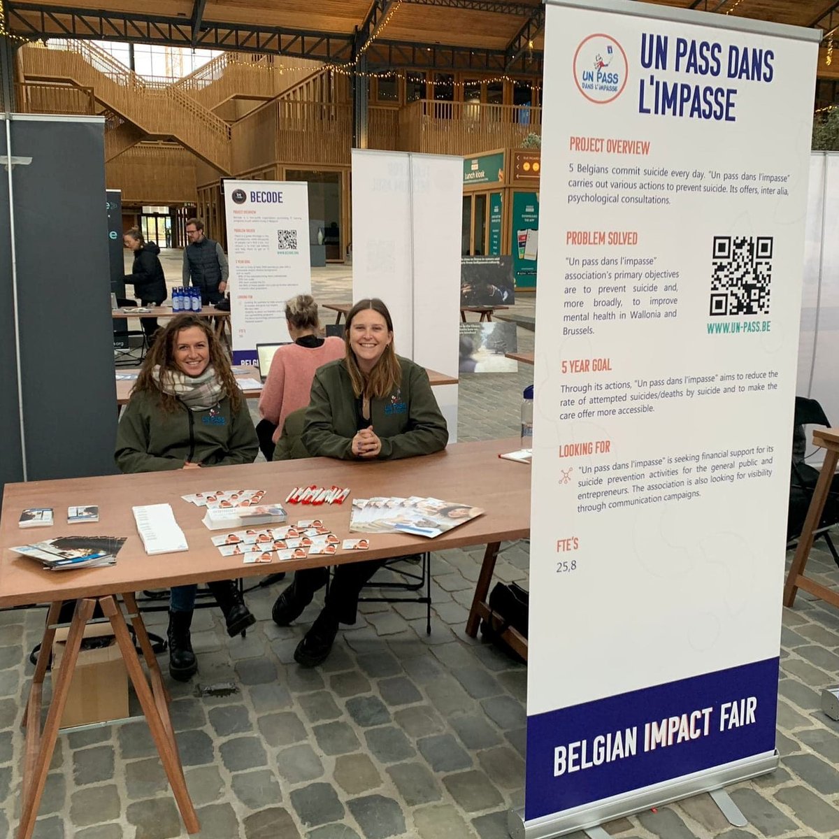 UPDIasbl's tweet image. L'ASBL @UPDI sera présente ces 3 prochains jours à l'évènement #BelgianImpactFair à Bruxelles. Venez y découvrir toutes nos actions en matière de prévention du suicide, ainsi que celles pour soutenir les entrepreneurs/indépendants en détresse
#BelgianImpactDay #Sante #tousunis