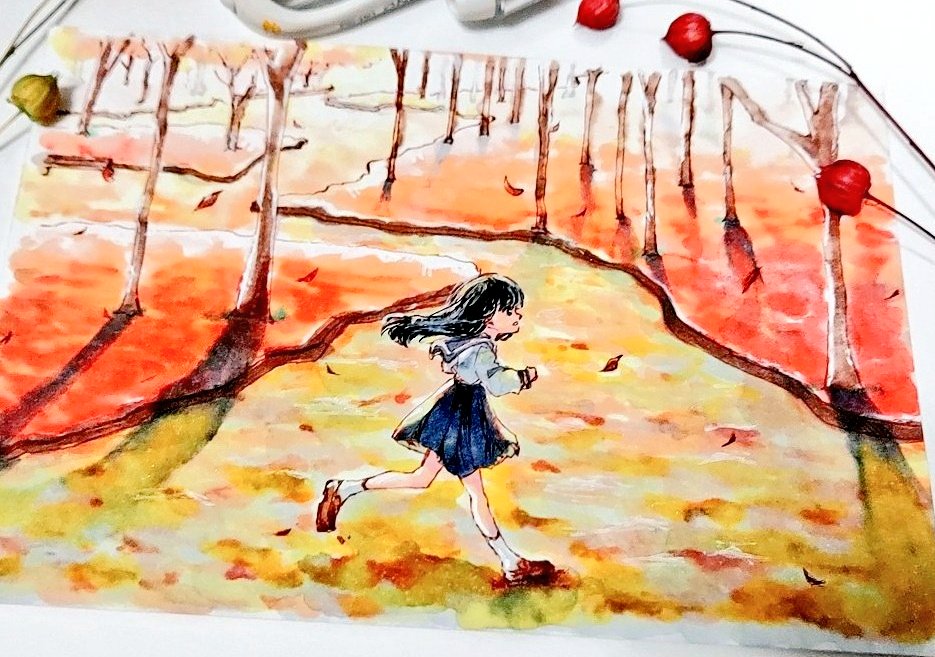 「秋 」|ゆてあのイラスト