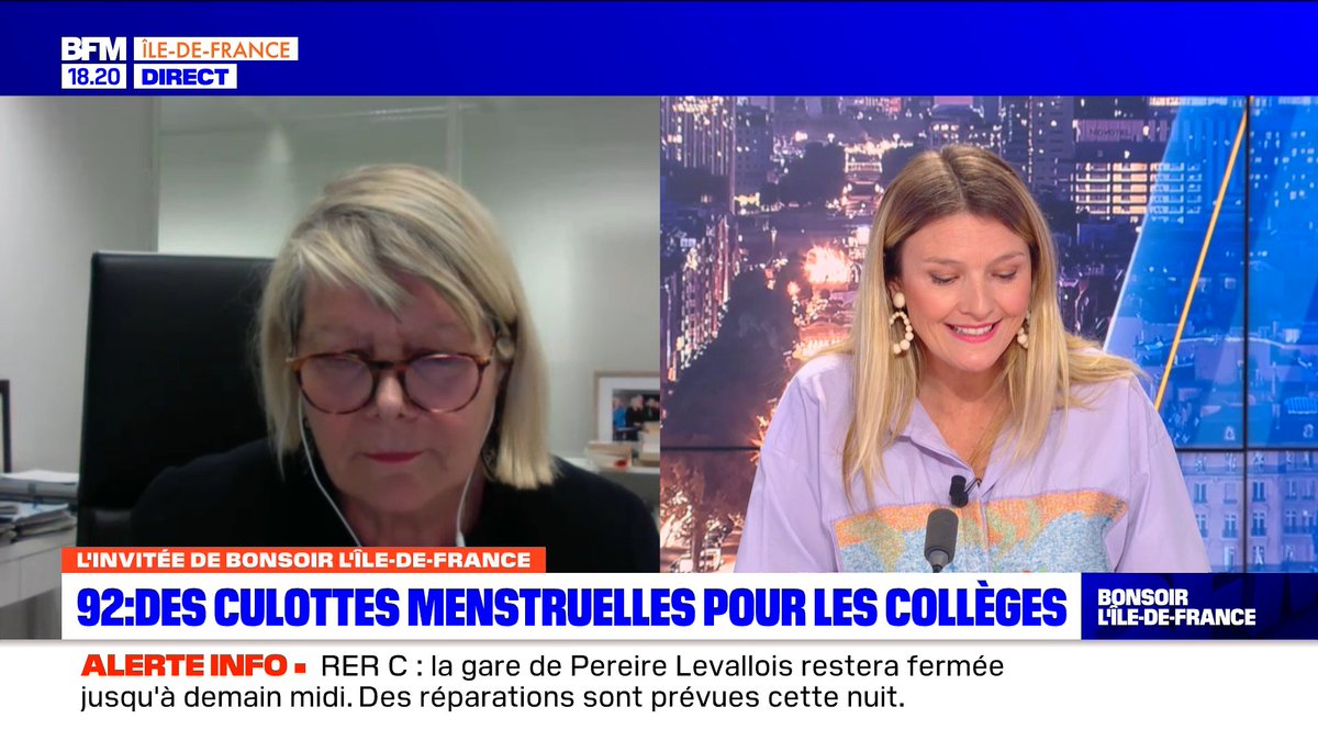 instituthds's tweet photo. Bénédicte de Kerprigent, Directrice de l'@instituthds, était hier soir en direct sur @BFMParis pour présenter la campagne #ToutesCulottees et mettre en avant le soutien du Département des @hautsdeseinefr. https://t.co/zoHu4bLuEy