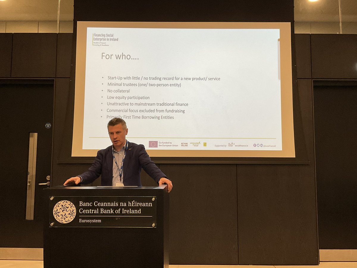 Social Finance Ireland (@socialfinanceie) on Twitter photo ‘This hybrid social finance product is a first for Ireland. It is an innovation for the sector’ <a href="/donal76/">Donal Traynor</a> @ComFinanceIrl
<a href="/Rethink_Ireland/">Rethink Ireland</a> <a href="/DCU/">Dublin City University</a> <a href="/socentie/">SocEnt.ie</a> ‘This hybrid social finance product is a first for Ireland. It is an innovation for the sector’ <a href="/donal76/">Donal Traynor</a> @ComFinanceIrl
<a href="/Rethink_Ireland/">Rethink Ireland</a> <a href="/DCU/">Dublin City University</a> <a href="/socentie/">SocEnt.ie</a>