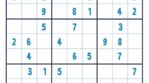 _Pasatiempos_ on X: Sudoku para imprimir nº 47