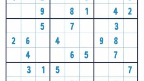 _Pasatiempos_ on X: Sudoku para imprimir nº 46