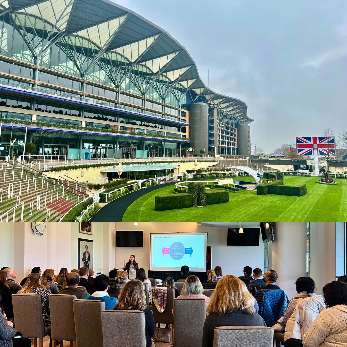 Frimley Academy (@academyfrimley) on Twitter photo How are we on Day 4 of Wavelength already? Today, we are at Ascot Racecourse where we are ‘Leading Change & Building Resilience’.
If you would like to be one of our Wavelengthers, recruitment for Cohort 5 is still open! #SystemLeadership #FrimleyICS <a href="/FrimleyHC/">FrimleyHealth&CareICS</a> @FionaFrimleyICS How are we on Day 4 of Wavelength already? Today, we are at Ascot Racecourse where we are ‘Leading Change & Building Resilience’.
If you would like to be one of our Wavelengthers, recruitment for Cohort 5 is still open! #SystemLeadership #FrimleyICS <a href="/FrimleyHC/">FrimleyHealth&CareICS</a> @FionaFrimleyICS