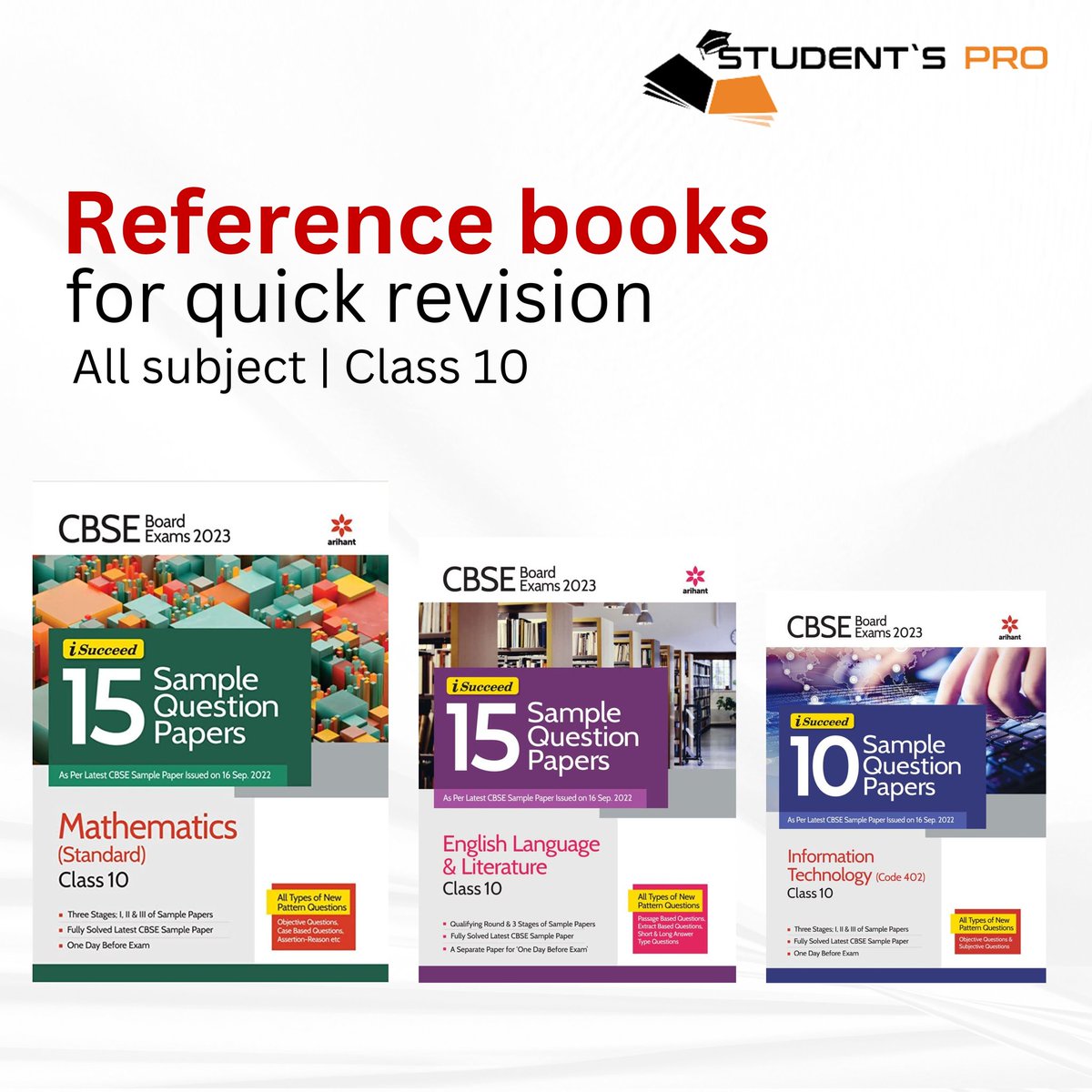 Studentspro_OFF's tweet photo. YOUR ONE STOP SOLUTION FOR SPOT-ON REVISION!

Master the concepts and get the Stellar Results in CBSE Board Exams 2023 with Our i-Succeed CBSE Sample Papers Series for Class 10th.

Tap the Link bio Shop Now!
https://t.co/mdNTgjxJZL

#arihant #arihantpublications #arihantbooks https://t.co/IQaBJi9mrb