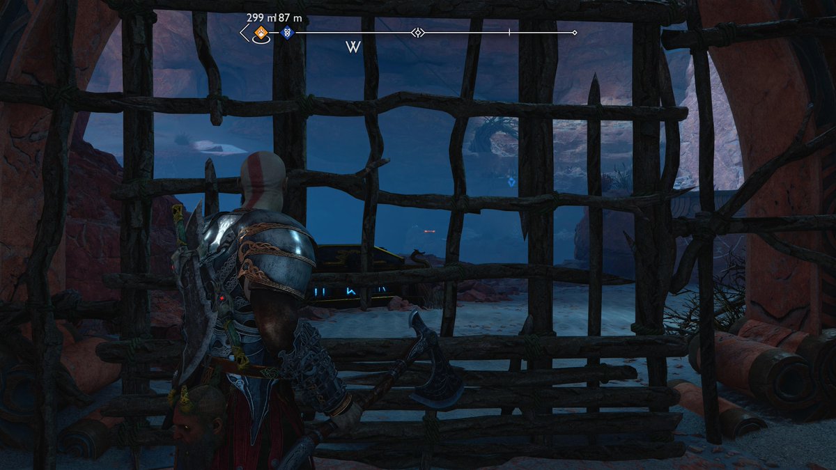 #PS5Share, #GodofWarRagnarök Giant dragons? Vengeful Gods? Giants? Pfft, no probs. Meek wooden barrier? Send help.