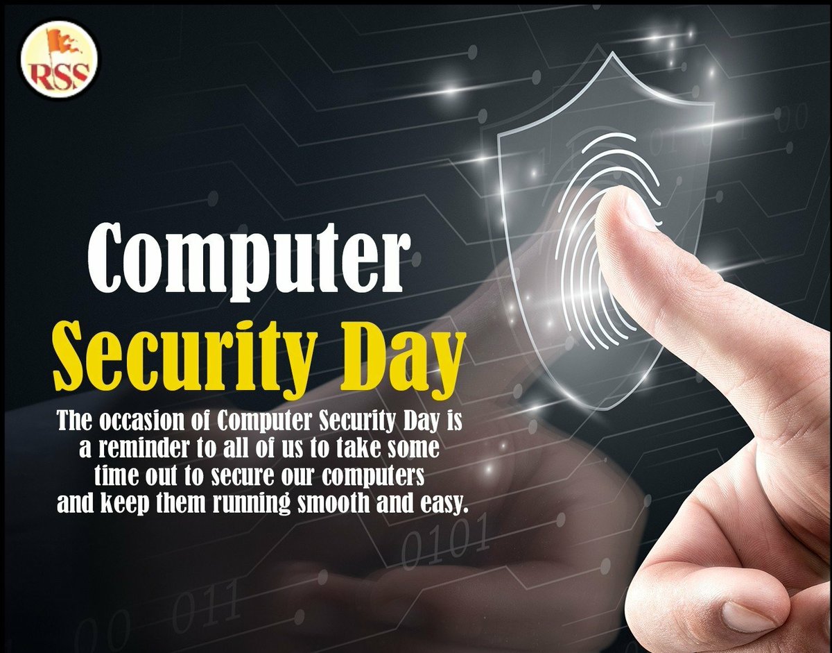 BharatKumarChh4's tweet image. हर साल 30 नवंबर को कंप्यूटर सुरक्षा दिवस मनाया जाता है, यह दिन कंप्यूटर में निजी और व्यक्तिगत जानकारी को सुरक्षित रखने के लिए प्रोत्साहित करने के उद्देश्य से मनाया जाता है। इसे पहली बार वर्ष 1988 में मनाया गया था।
#ComputerSurakshaDiwas