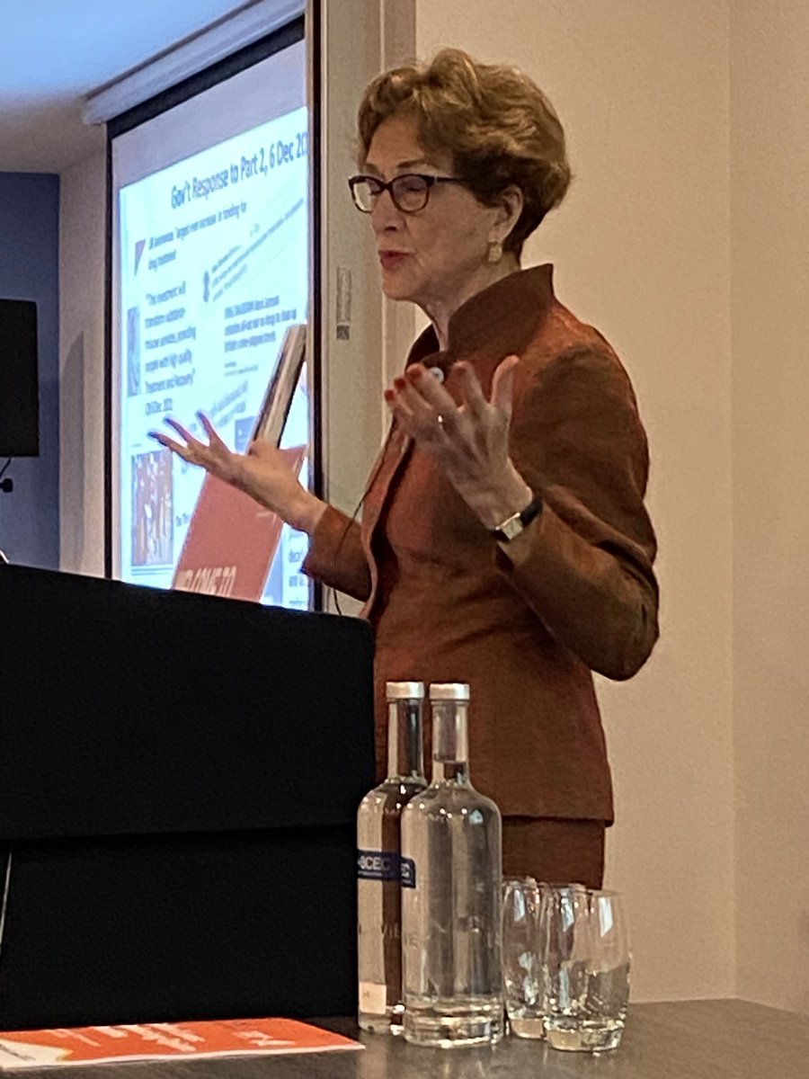 TurningPointUK's tweet image. Thank you @DameCarolBlack speaking on the Drug Strategy 1 year on: 10%⬆️ resi rehab places, 14%⬆️ detox places, progress on research, prison &amp;amp; rough sleepers &amp;amp; roll out of IPS to 26 LAs. Challenges: inflation, housing supply &amp;amp; demonstrating results quickly #SaferLives2022