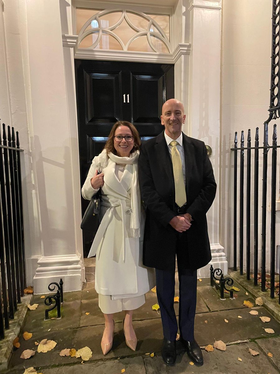 CHFG founder @MartinBromiley &amp; Programme Manager <a href="/drdawnbenson/">Dr Dawn Benson</a> were delighted to attend a reception at Downing  Street last night to launch the report ‘Nation State of Patient Safety 2022’. The research was a piece of work between Imperial College London and Patient Safety Watch