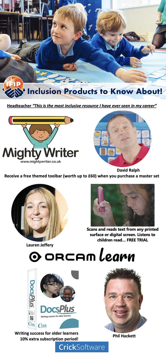 Don’t miss ‘Inclusion Products to Know About!’
Register here:  buff.ly/3gHFDJv
Wednesday 30th November 3pm GMT

This is the second of our brand new series exploring all of the very best products to support Inclusive teaching in your school.