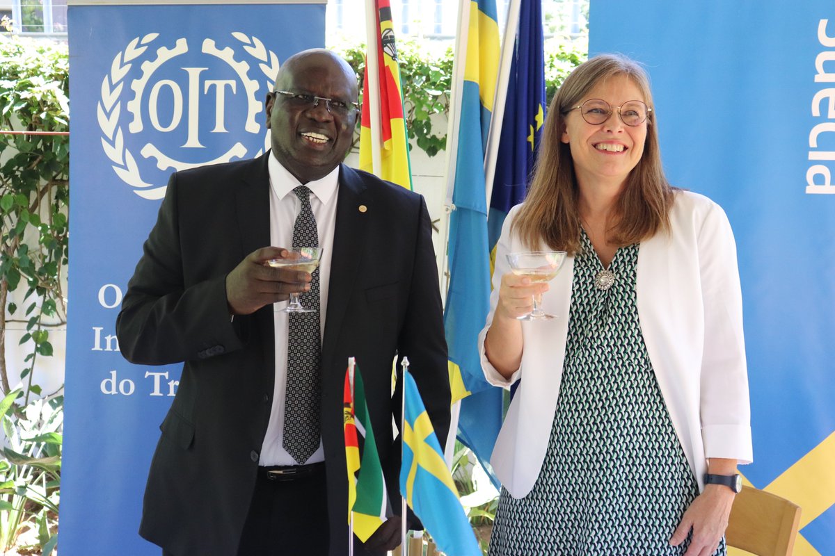 @ilolusaka Director @GeorgeOkutho says the USD$ 17 million MozaTrabalha II @SwedeninMZ funded project seeks to promote employement & decent work for Mozambican women and men living in poverty, using a systems approach with focus on structural transformation and just transitions.