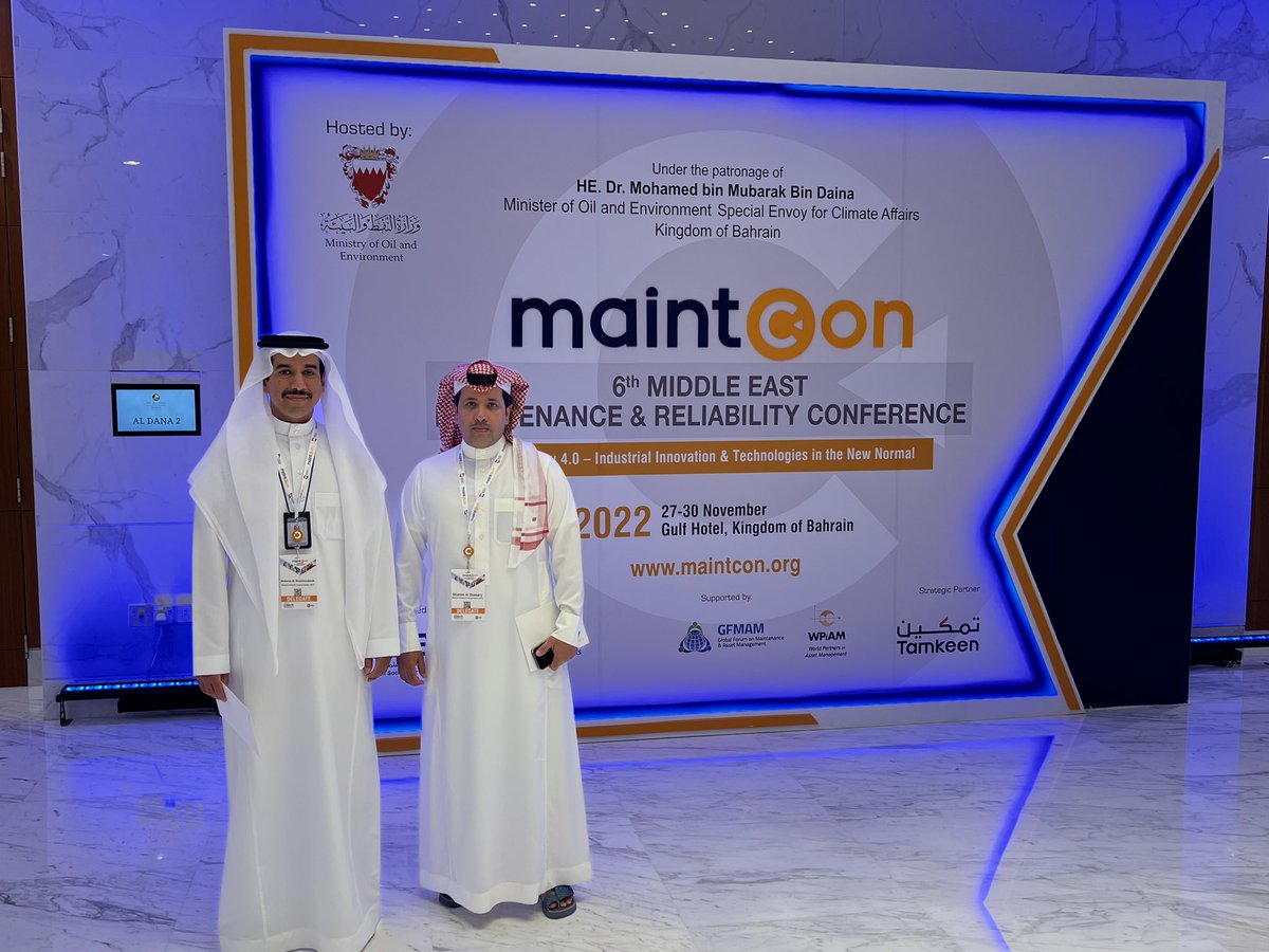 niti_ksa's tweet photo. برعاية فضية، شارك المعهد الوطني للتدريب الصناعي (NITI) في المؤتمر و المعرض مينتكون 2022 السادس في مملكة البحرين.
يركز المعرض على التكنولوجيا و التطورات في التحول الرقمي في مجالات الصيانة والاعتمادية و إدارة الأصول.
#maintcon
#maintcon2022 https://t.co/YqjDPlwU4o