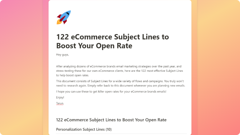 Tarun Brar | Email Maestro tweet media