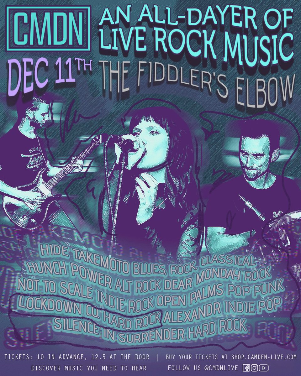 Back on stage Dec 11th! <a href="/CoLockdown/">Lockdown Co.</a> <a href="/cmdnlive/">camden-live</a> <a href="/FiddlersCamden/">The Fiddlers Elbow</a> 🤘🏼