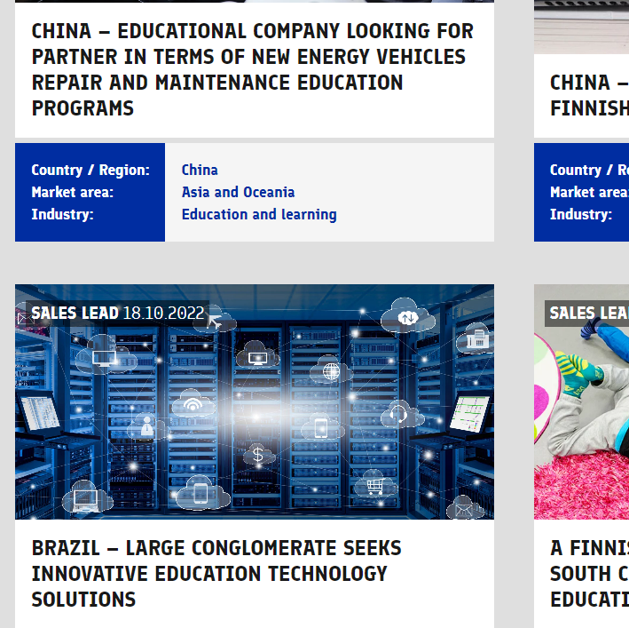 Mistä löytyy #opetus - ja #koulutus alan projekteja, liidejä ja muita kaupallisia mahdollisuuksia?  Tässä yksi hyvä paikka missä kannattaa tehdä hakuja omilla täsmätermeillä: buff.ly/3VlI6bp 

Kiitos vinkistä <a href="/MarjaanaSall/">Marjaana Sall</a> <a href="/Ulkoministerio/">MFA Finland 🇫🇮</a> <a href="/BusinessFinland/">Business Finland</a> <a href="/Opetushallitus/">Opetushallitus</a>