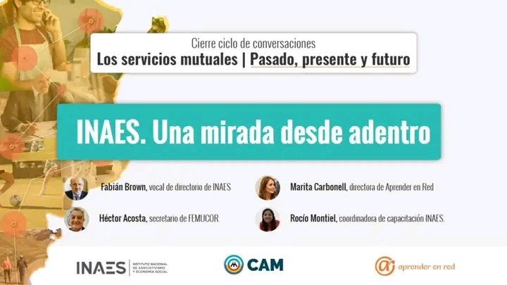 FEDESAMCoop's tweet photo. HOY! 30/11 19 hs
CIERRE DEL CICLO DE CONVERSACIONES “Los servicios mutuales: pasado, presente y futuro” 
@INAESarg  una mirada desde adentro”
@CAMargentina 
#fedesam

Por zoom sin costo

Inscripciones
https://t.co/5djrALSsuF https://t.co/l4RyW4f32W