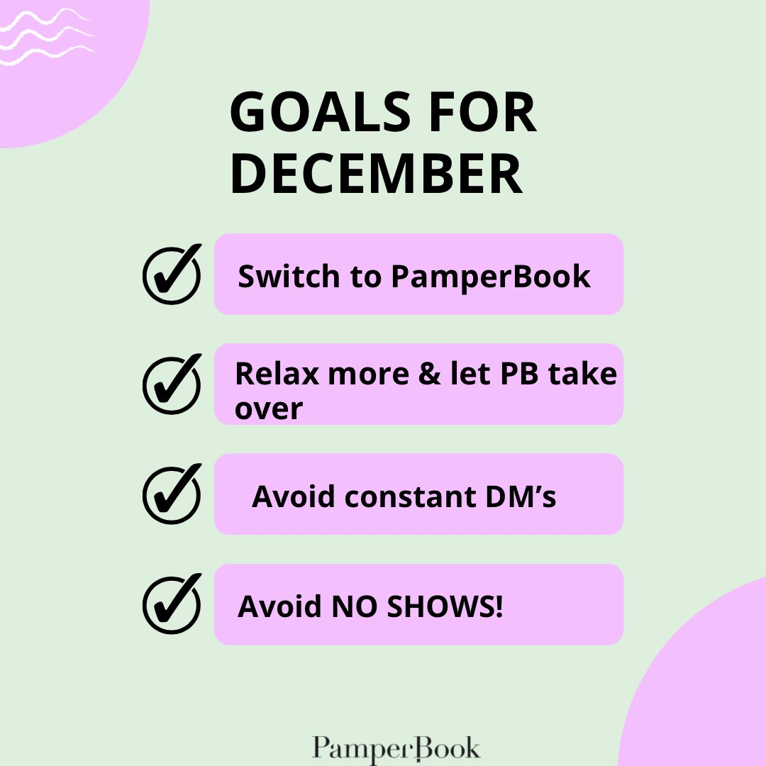 Plans for December? 💫 
Don’t let the Christmas rush stress you out, let PamperBook take care of it all 🫶🏽

PamperBook.co.uk 

.
.
.

#beautybookingapp #bookingapp #beautyindustry #hairsalon #salonsoftware #pamperbook