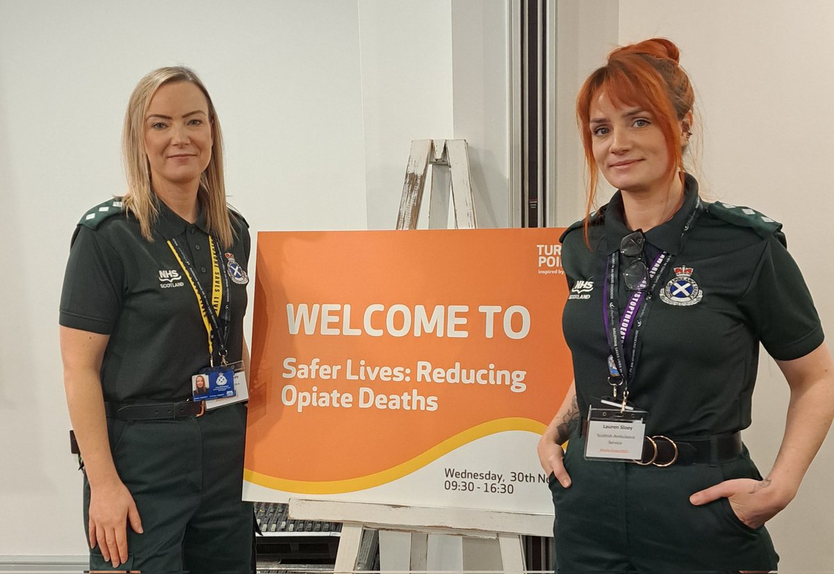 HarmLeads's tweet photo. We are here 🙌 #SaferLives2022 @TurningPointUK looking forward to presenting today on @Scotambservice naloxone programme and how we connect patients to support following an non-fatal overdose https://t.co/kpr152soxi