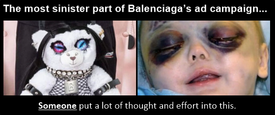 vonbrucken's tweet image. En même temps que ce soit les presstitués ou le public, s'ils sont réunis sur le plateau de Quotidien c'est qu'ils sont égaux dans l'ignominie.
Les yeux des peluches sont des yeux tuméfiés d'enfants.
 #BalenciagaGroomers #Balencia