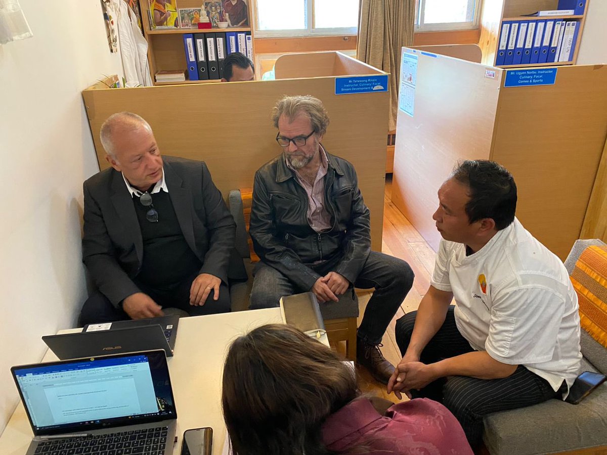 SHINEProject3's tweet photo. Mr. Georgios from Greece, who was in Bhutan for Result Oriented Monitoring(ROM) has successfully completed  reviewing the EU switch Asia funded project “Sustainable Hospitality Industry Inclusive of Native Entrepreneurs” (SHINE Project). https://t.co/qRbN70reXo