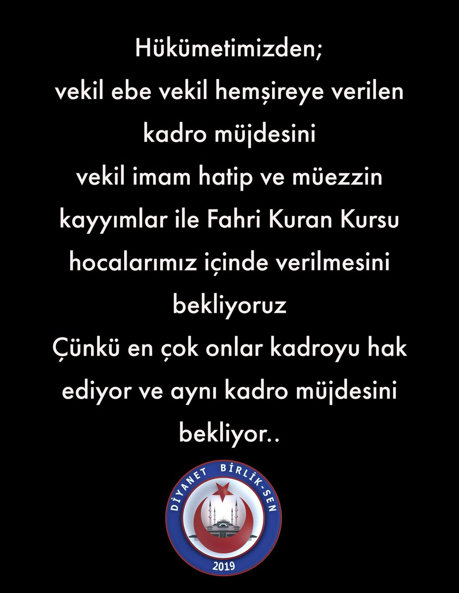 DİYANET BİRLİK SEN GENEL MERKEZİ (@diyanetbirliks1) on Twitter photo 