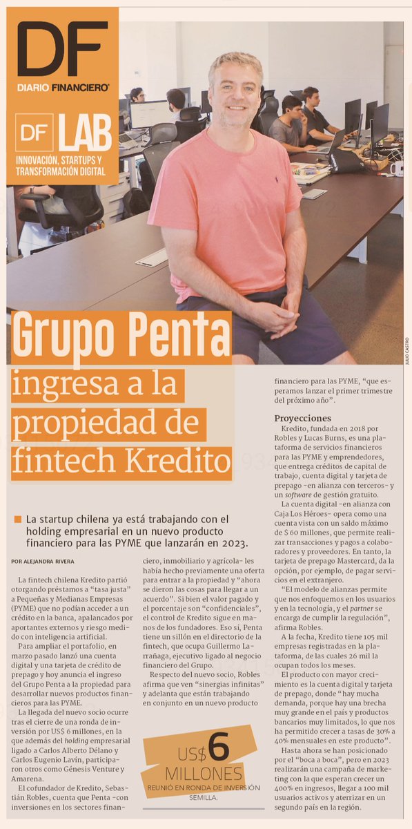 <a href="/Genesis_Venture/">Genesis Ventures</a> es parte de la nueva ronda de Kredito . <a href="/rcastrof/">Rodrigo Castro</a>
amp-df-cl.cdn.ampproject.org/v/s/amp.df.cl/…