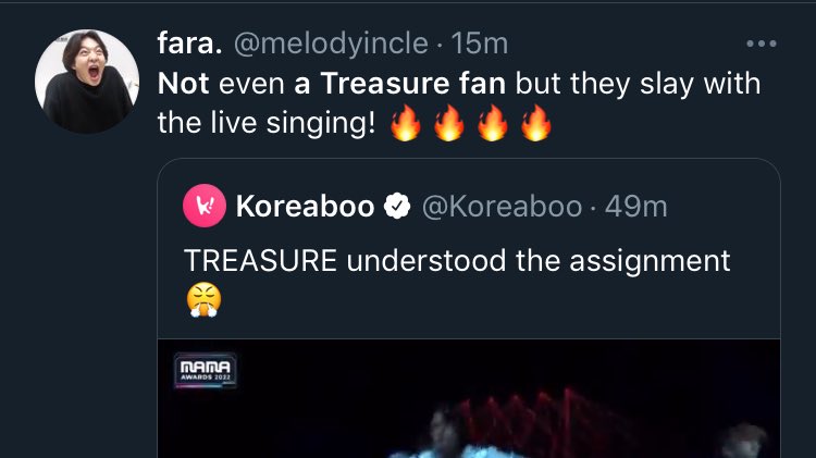 kanemoyoshi's tweet image. NON-FANS POSTING THEIR REACTIONS TO TREASURE PERFORMANCES 🤩✨

ISTG YOU ALL BETTER STAN TREASURE WHILE ITS ONLY THEIR SECOND STEP 😆