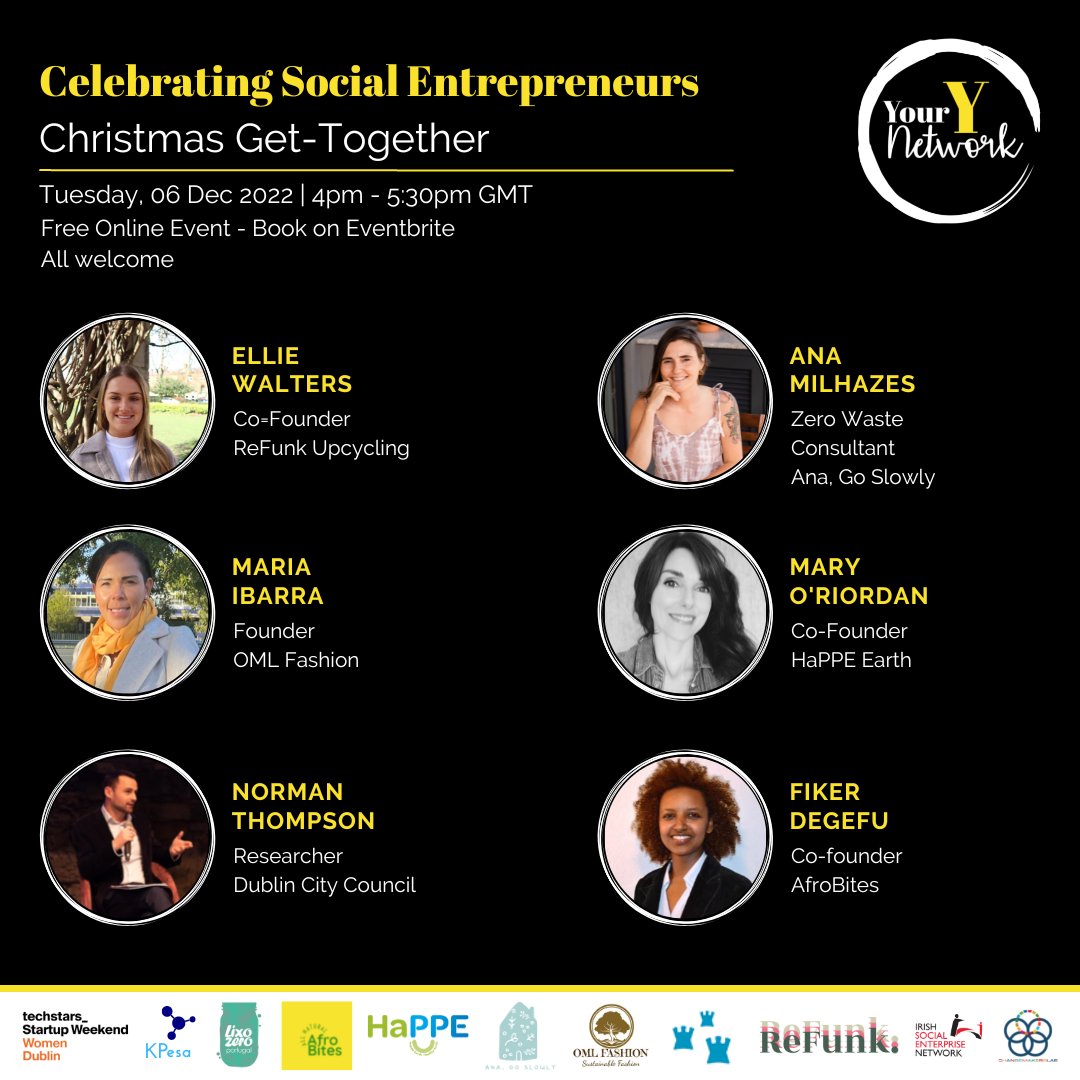 We are so looking forward to our upcoming online global networking event!!! 🤩

A chance to hear from an inspiring panel about circular economy.

Grab your free ticket👇🏾
eventbrite.ie/e/christmas-ge…

#Socialimpact #DiversityandInclusion #SDGs  #Sustainability #SocEnt #CircularEconomy