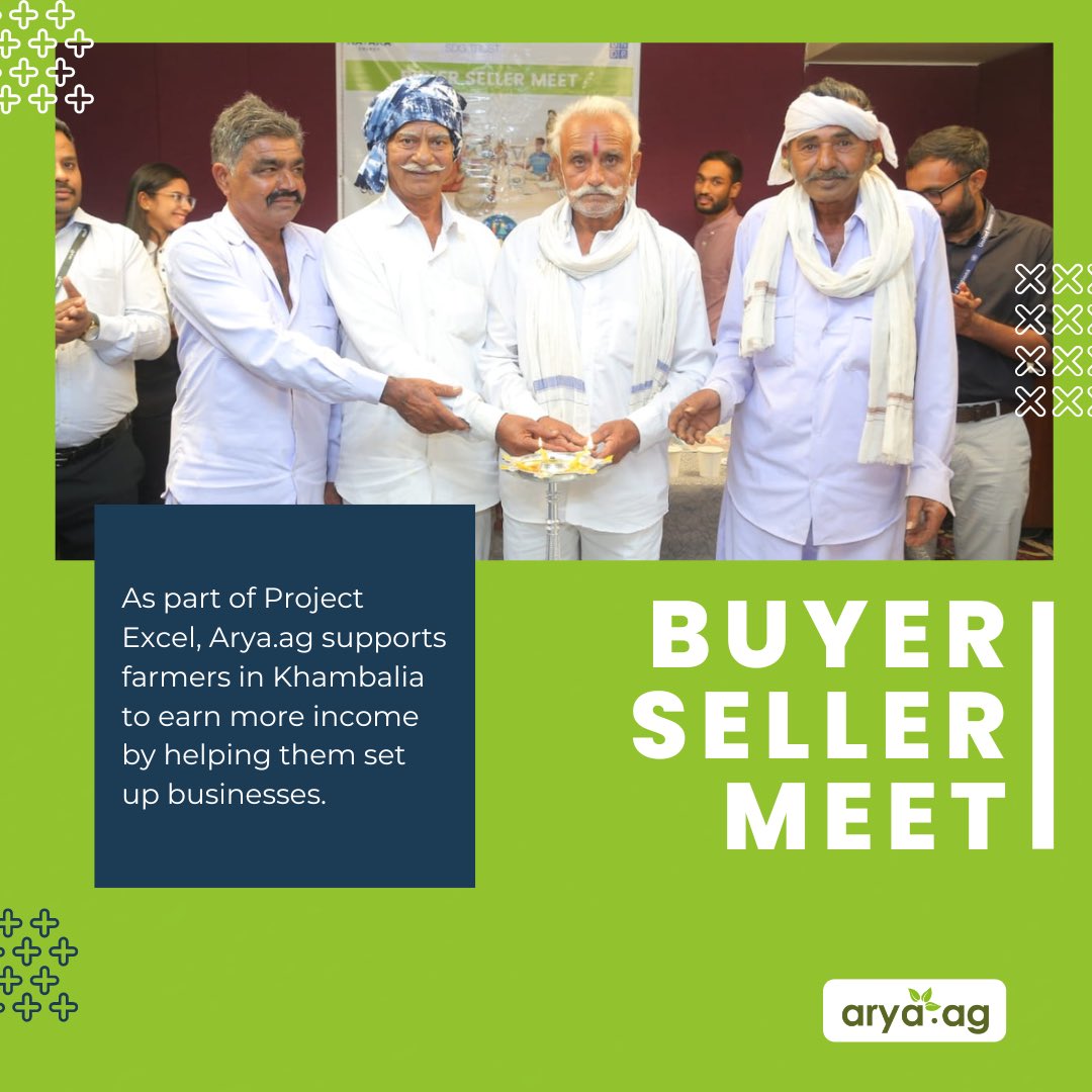aryadotag's tweet image. We worked on Project Excel to organize a meet-up for Jamnagar’s groundnut farmers. The project focuses on enhancing the livelihood of 10,000 farming households by increasing income with non-farm opportunities.
 
#ProjectExcel #AgriBusiness #AgriTech #FarmersMeet #BuyerSellerMeet