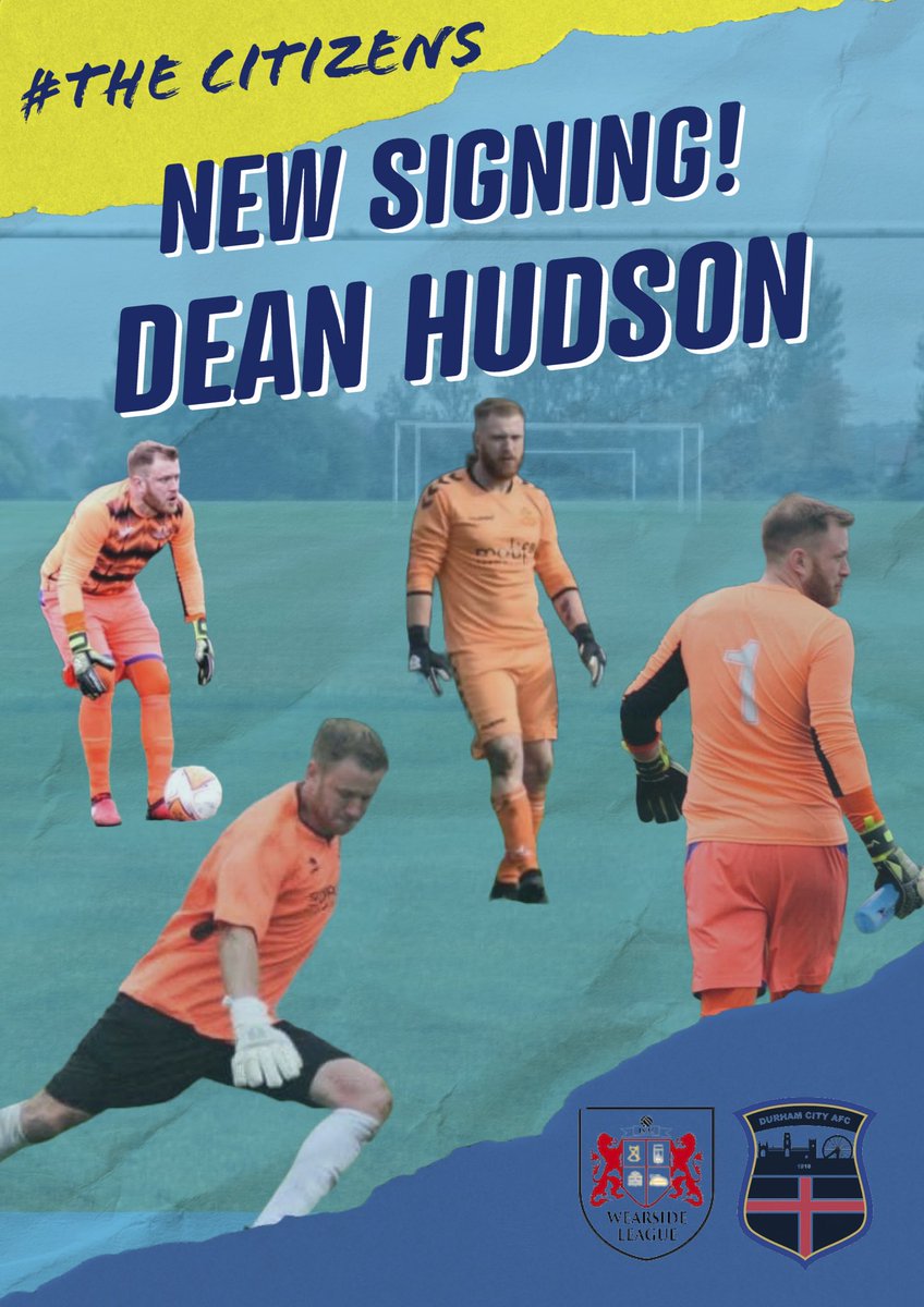 We’re are delighted announce the signing of goalkeeper Dean Hudson to the club! 🤝 #TheCitizens #DurhamCityAFC #DCAFC