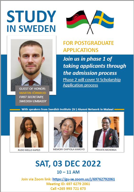Dimpled_Candy's tweet photo. Guys, I forgot to mention. We have this information session coming up and if you're interested in applying for a masters degree scholarship in Sweden please join us this Saturday. Retweet to let people on your TLs know, they might be interested😊 https://t.co/jMH8MCdWbK
