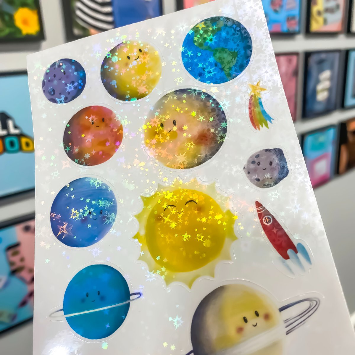 ZapCreatives's tweet photo. Our Solar System never looked so cute and sparkly! ✨ Artwork by jessbolamart (Instagram)
Make your own at https://t.co/8BZZ7Z7MMu
#stickers #holographic #planets #artist #smallbusiness #merch #holographic #sparkly #illustration #shopsmall #stickersshop https://t.co/FW2WMlNhQ1