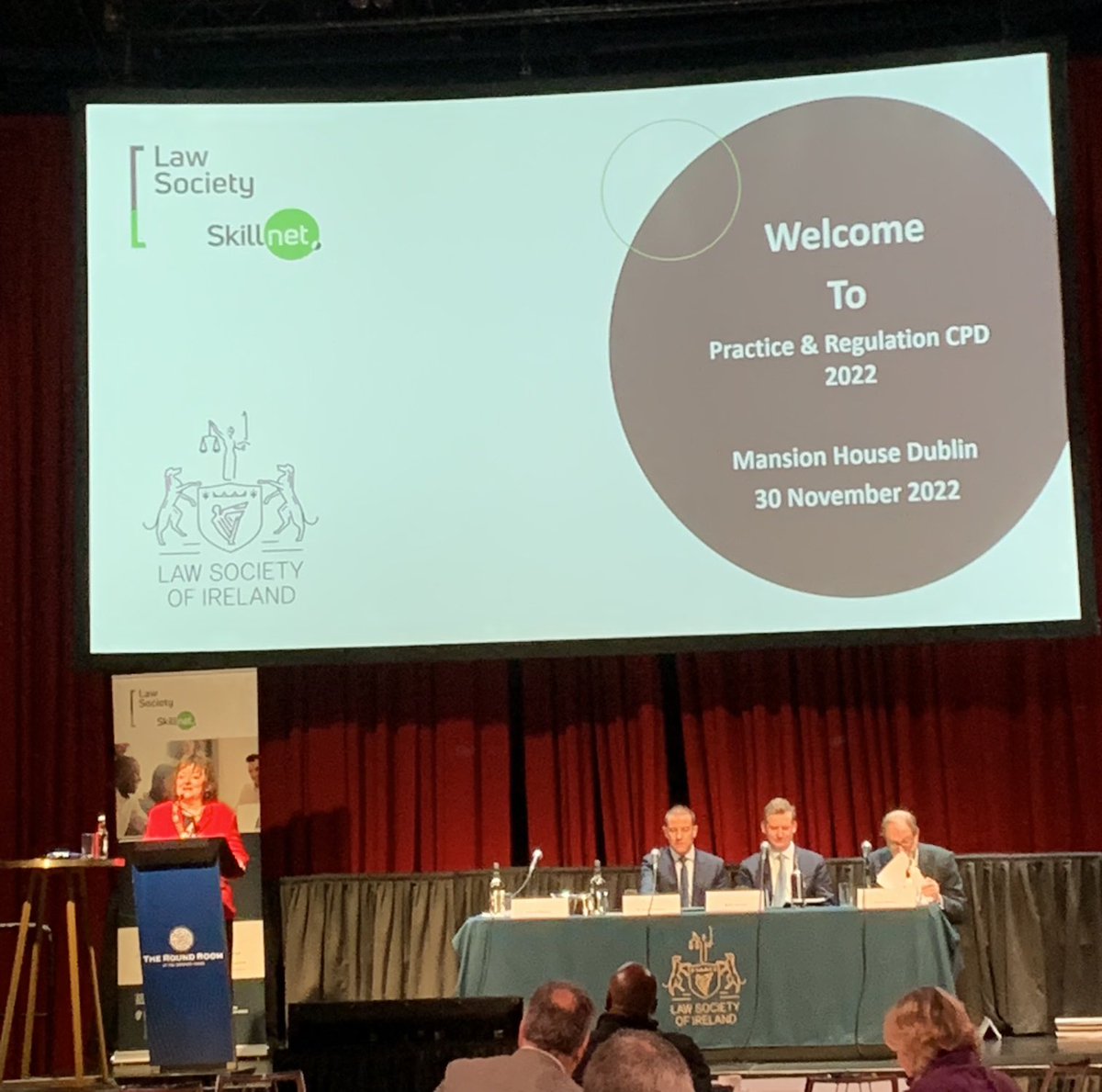 ⁦<a href="/LSIPresident/">Law Society of Ireland President</a>⁩ opens the 10th ⁦<a href="/LawSocEdu/">Law Society Education</a>⁩ Skillnet CPD Cluster of 2022 ⁦<a href="/MansionHouseDub/">Mansion House Dublin</a>⁩ #Practice #Regulation #LegalTech #Guidance&amp;Ethics ⁦<a href="/SkillnetIreland/">Skillnet Ireland</a>⁩