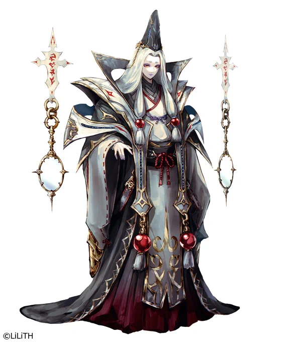 【告知】「対魔忍RPG」(全年齢版)にてキャラクター「吉備乃三鬼」のデザインを担当いたしました。よろしくお願いします。公式サイト: #対魔忍RPG 