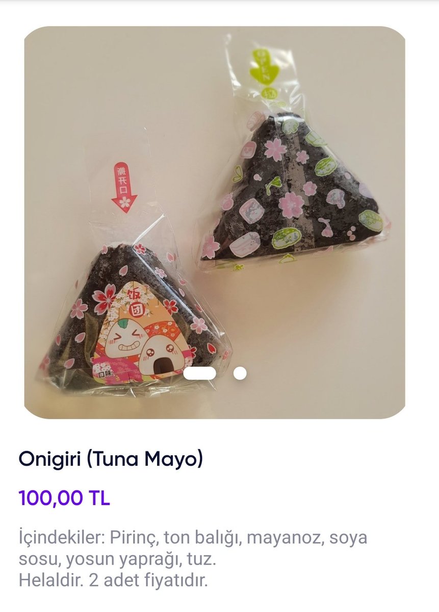 DoYouLikeMochi's tweet photo. Onigiri ve pirinç kekini stoklara ekledik. Haftaya kargolanacaktır ☺️ https://t.co/tJIty7mP29