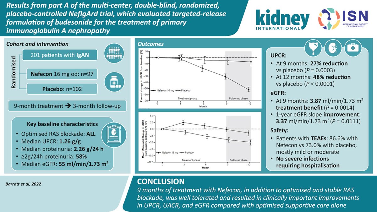 Kidney_Int's tweet photo. A RCT evaluating a targeted-release formulation of #budesonide for the treatment of primary #IgA_nephropathy
https://t.co/QhofKqApJp
@IgAN_JBarratt @BradRovin https://t.co/4sOGODdkZI