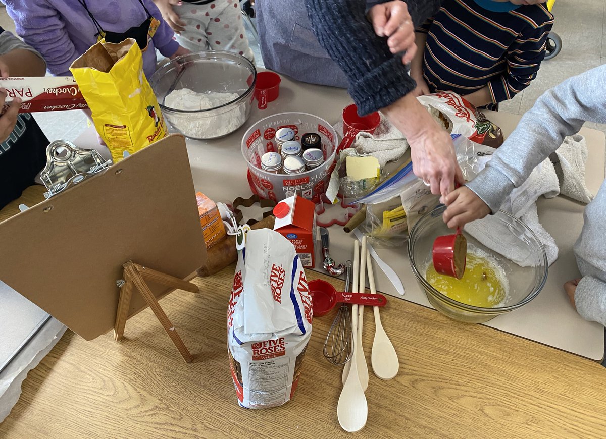 Today was a wonderful day of baking in Kindergarten. We read the story “The Gingerbread Man,” followed by baking with Chef Ms. B. When we went to go check on our gingerbread, we noticed it escaped!!! The hunt for our missing Gingerbread started immediately!