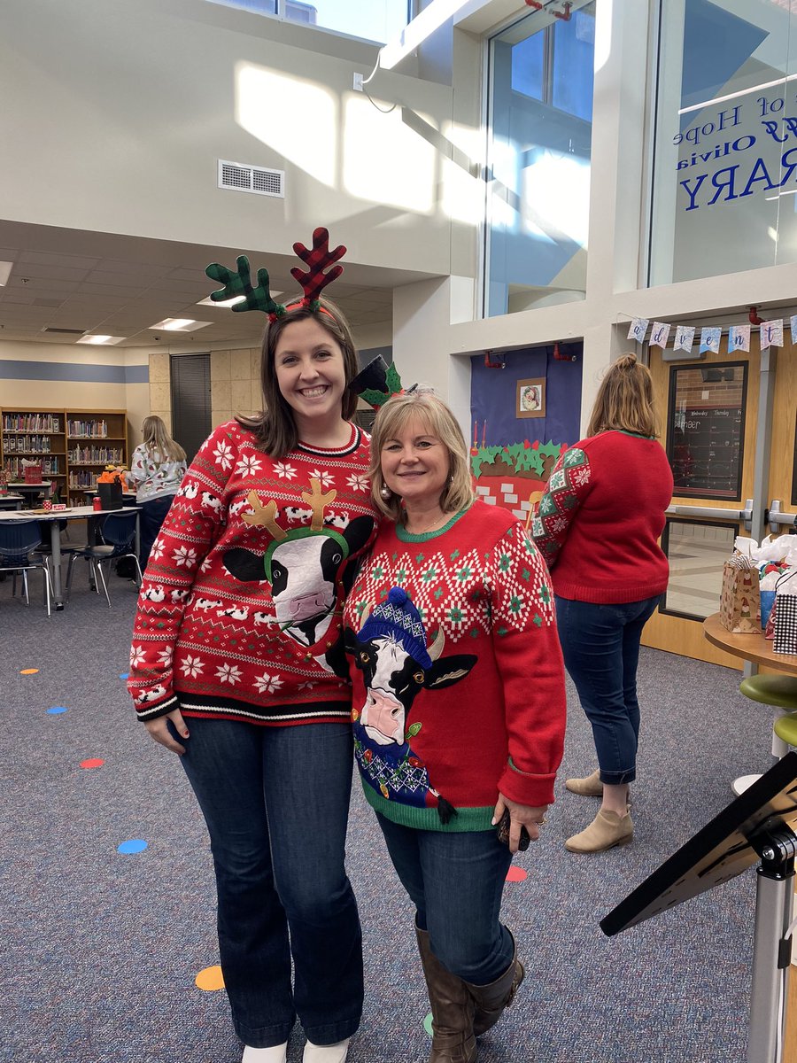 My new favorite Christmas trend? Christmas Cows!! This week has been an absolute blast with our dress up days! #youbelong #mcneilelem #legacymatters